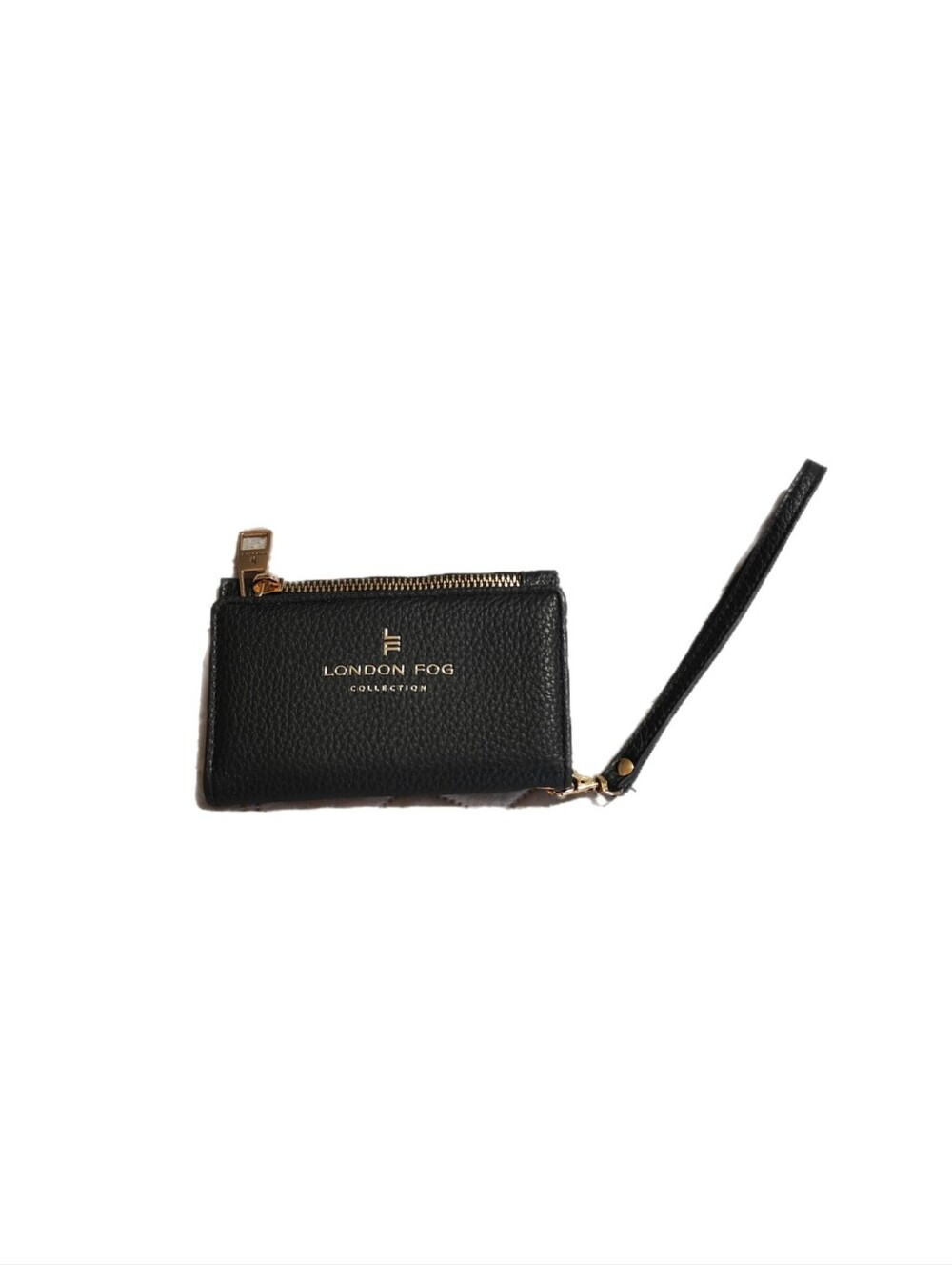 London Fog Black Wristlet Trifold Wallet